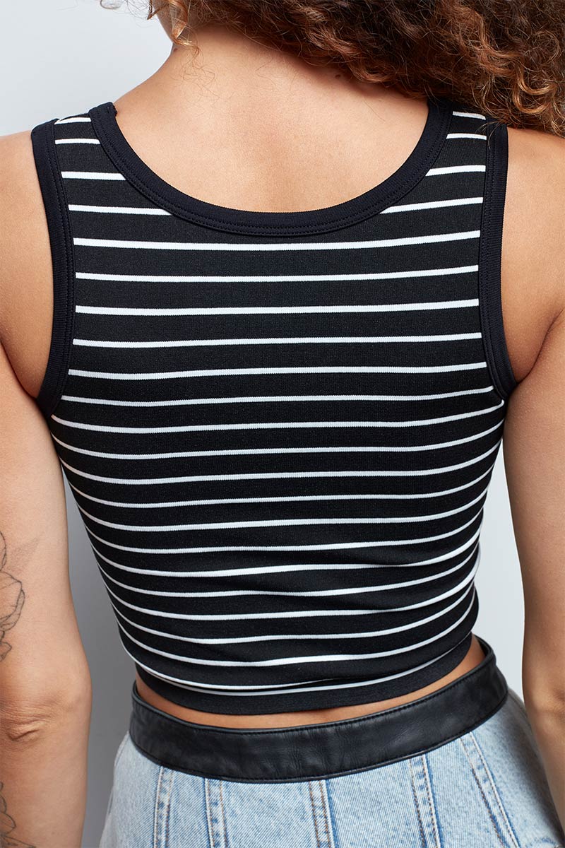 YOUME T3006 Tank Seamless Stripe Top